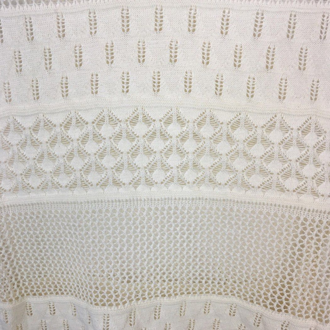 Clearance Sale !! Zara Open-Shoulder Crochet-Knit Crop Top (Category: Blouses) located in Baguio. Submitted by lctrendz (Listing ID 1448949032, Image 2). Description: Zara Open-Shoulder Crochet-Knit Crop Top 380.00 Size and Fit: Large Fabric: 87% Cotton, 13% Polyester Color: Cream / Off-White Measurements: Length: 20 inches Bust: 18 inches (flat lay) Condition: Preloved, excellent condition. Features: -Stylish open-shoulder design with long sleev
