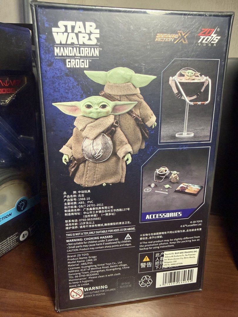 ZD Toys The Child - Grogu (Category: Designer & Blind Box Toys) located in Angono. Submitted by brydeville (Listing ID 1449037800, Image 2). Description: ‼️ Starwars ‼️ ZD Toys - The Child Grogu MISB/SEALED -1300 First to pay gets the item. 24hrs reservation. MOP: Bank xfer or Maya/Gcash. MOD: Grab/Lala or LBC. Item Location 📍Binangonan Rizal Thank you! 🫶.