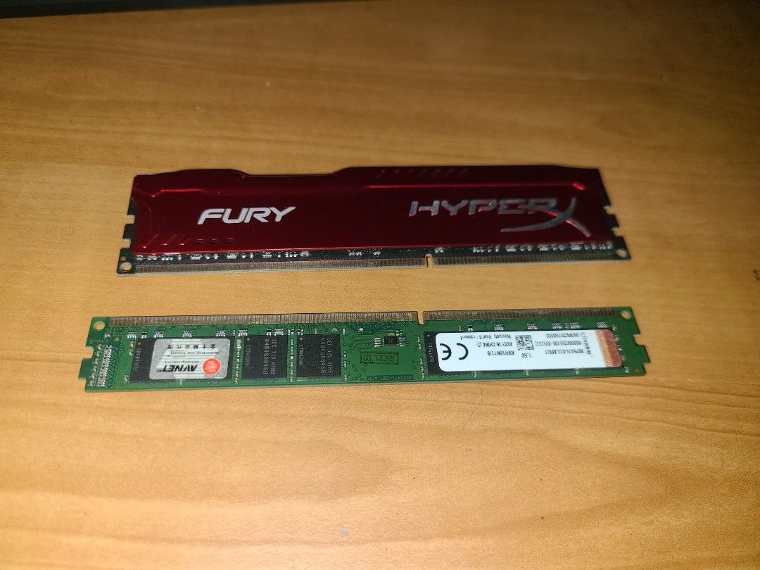 16GB 2x8 Assorted DDR3 RAM 1333mhz (Category: Computer Parts) located in Manila. Submitted by pbmendez2042648 (Listing ID 1449144507, Image 2). Description: Kingston HyperX FURY DDR3 RAM & Kingston DDR3 RAM Didnt use max speed, used at 1333mhz, 1800mhz~ max No issues, just plugged it out of SU last night, no crashes no boot issue Just take it from me i need money .