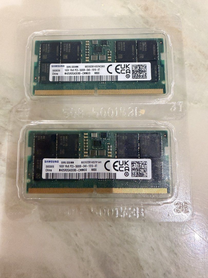 32GB Ram 2x 16GB DDR5-5600 SODIMM RAM - Samsung