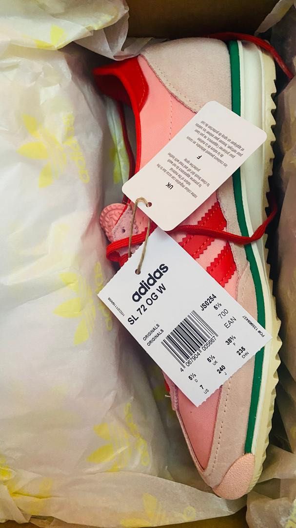 ADIDAS SL 72 OG W (Category: Sneakers) located in Sungai Petani. Submitted by cik_iha94 (Listing ID 1449292555, Image 1). Description: ✨ PRELOVED / LIKE NEW ✨ Nak letgo kasut sebab tak pernah pakai langsung. Keadaan masih baru, tiada kesan pemakaian..
