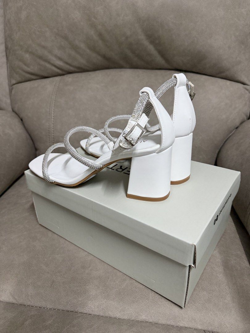 Alberto White Sandals (for wedding) (Category: Heels) located in Manila. Submitted by zjelitefinds (Listing ID 1449246075, Image 2). Description: Alberto White Sandals (for wedding) 3 inches.