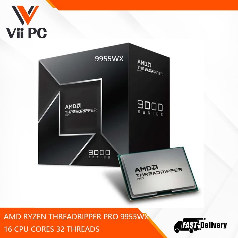 AMD Ryzen Threadripper PRO 9955WX 16 CPU CORES 32 THREADS ( 3 YEARS WARRANTY )