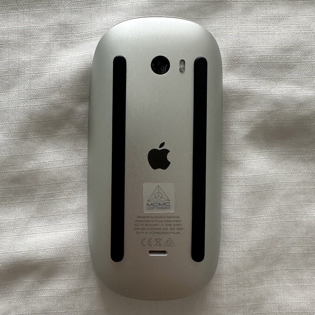 Apple White Magic Mouse Model A1657 Lightning Cable (Category: Mouse & Mousepads) located in Quezon City. Submitted by molilies (Listing ID 1449191893, Image 3). Description: RFS: Tested it a few times, need funds Selling for a sibling Mouse, lightning cable, and box included No issues, in good condition 📍 Loyola Heights, Quezon City, Metro Manila 👥 But First, Coffee, Katipunan, QC 👥 Kenny Rodger’s Roasters, Katipunan, QC 👥 Mendiola Peace Arc