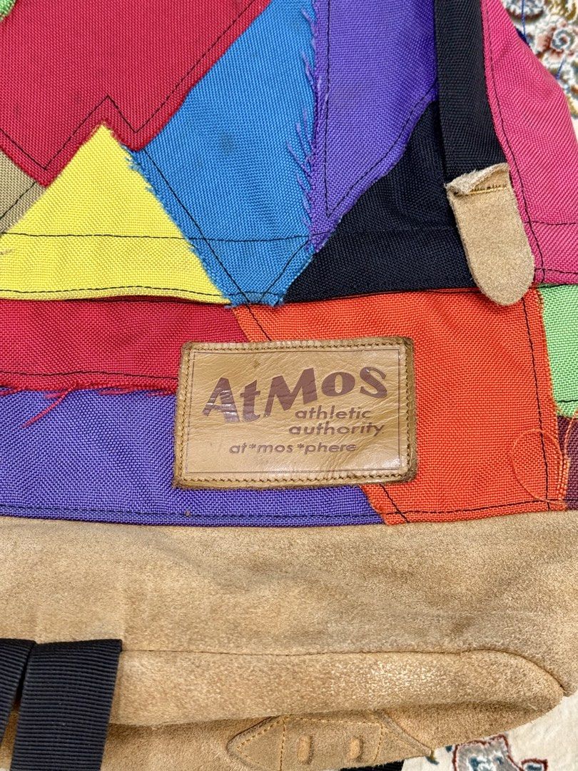 Atmos Patchwork Daypack (Category: Backpacks) located in Kuala Lumpur. Submitted by nik_ap (Listing ID 1449157354, Image 3). Description: Kondisi cemerlang, 9/10. Bebas defect. Solid. Design lawa. Rare. Berminat, terus dm!👍🏻🚀.