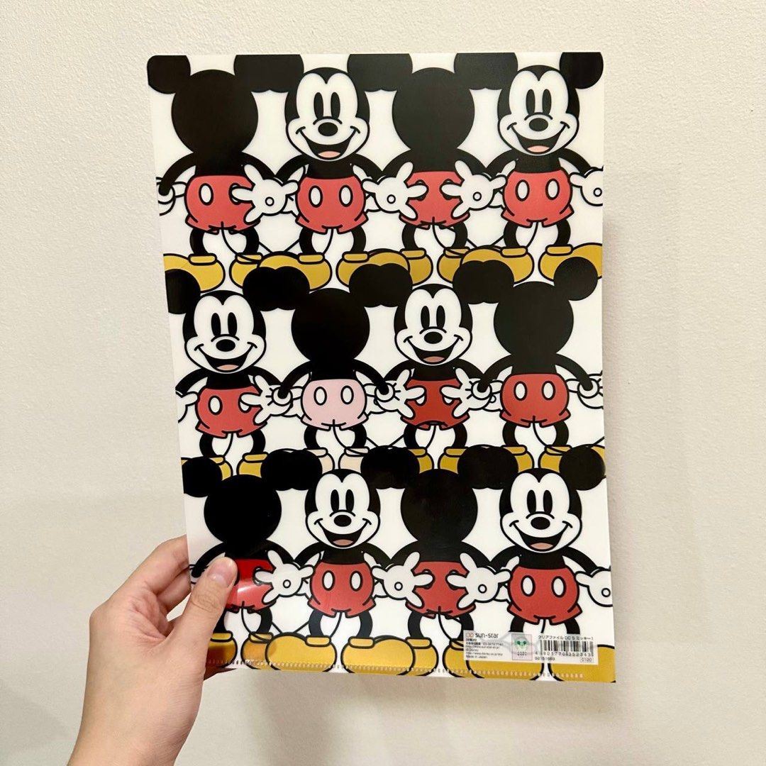 [Authentic] Disney Mickey Mouse A4 Clear File Folder Classic Mickey Pattern Document Organizer School Office Folder (Category: Stationery & School Supplies) located in Quezon City. Submitted by brandedusagoodies (Listing ID 1449191437, Image 2). Description: Authentic Disney Mickey Mouse A4 clear file folder featuring a classic all-over Mickey Mouse pattern. Perfect for organizing school papers, worksheets, documents, certificates, and notes whil