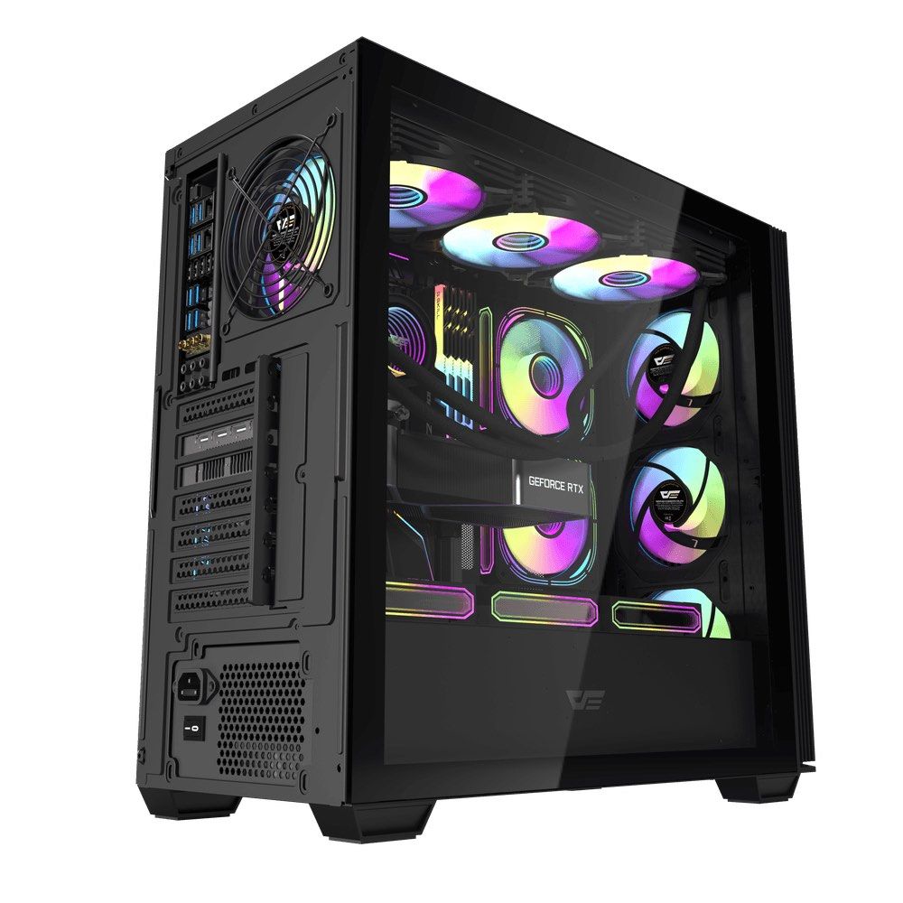 Black ATX PC case DarkFlash DS900WS507501577817958402