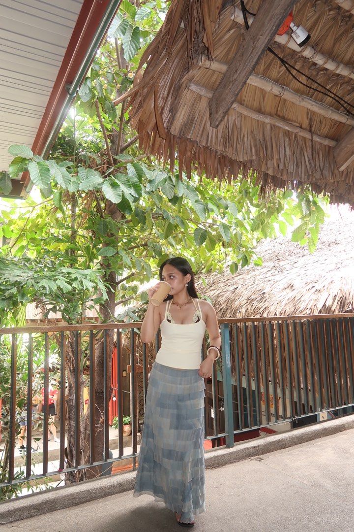 Vintage Boho long skirt (Category: Skirts) located in Manila. Submitted by aaazzxxx (Listing ID 1449211802, Image 2). Description: so pretty in person! • size xs-small (24-26 waist).