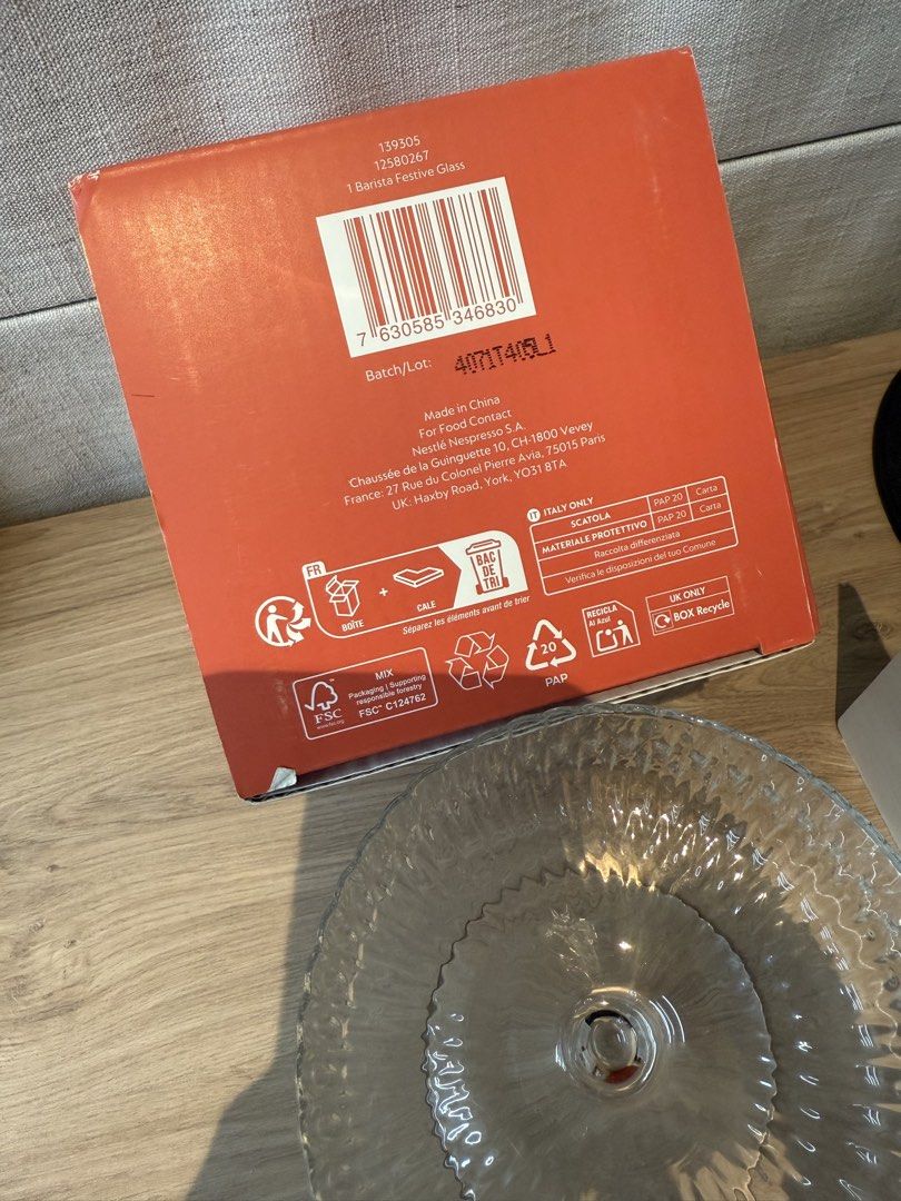 Brand New Nespresso Glass507693067697530881