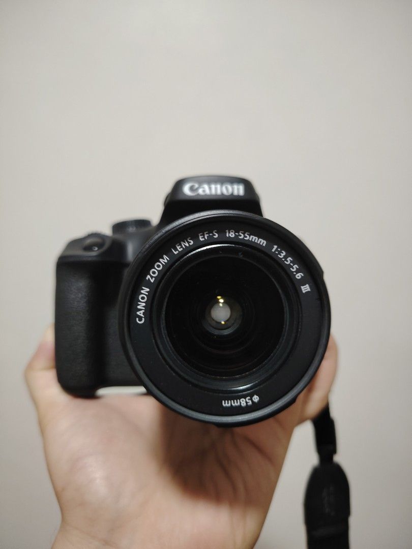 Canon EOS 3000D DSLR Camera with EF-S 18-55 III Kit (Category: Cameras) located in Manila. Submitted by quick_byte (Listing ID 1449151420, Image 3). Description: Looking for a DSLR that's perfect for beginners, students, content creators, or anyone who wants better photos than a smartphone? I'm selling my personal Canon EOS 3000D because I no longer use it as much. This camera was personally used only for family occasions such as: 🎄 Christmas ce