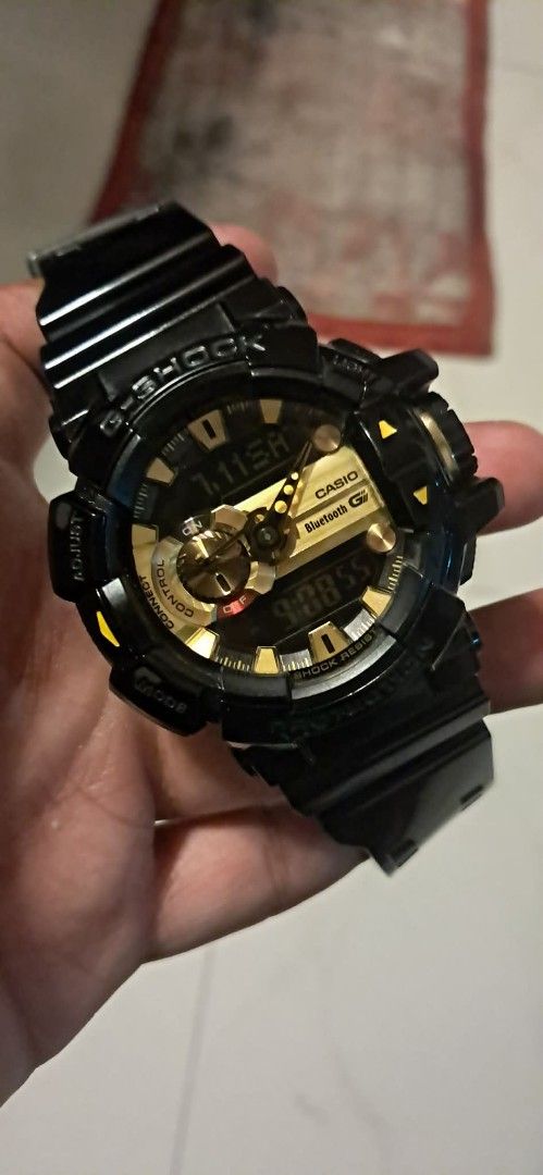 Casio G-Shock G-Mix Black Gold Watch (Category: Men's Watches) located in Muntinlupa City. Submitted by jennishelj53649 (Listing ID 1449149186, Image 3). Description: - Authentic Black and Gold Casio G-Shock G-Mix watch - Features both digital and analog time display - Built with G-Shock's signature shock protection - Band clearly shows 'G'MIX' branding - Fully functional and in great working condition - Selling as I have received a new watch.