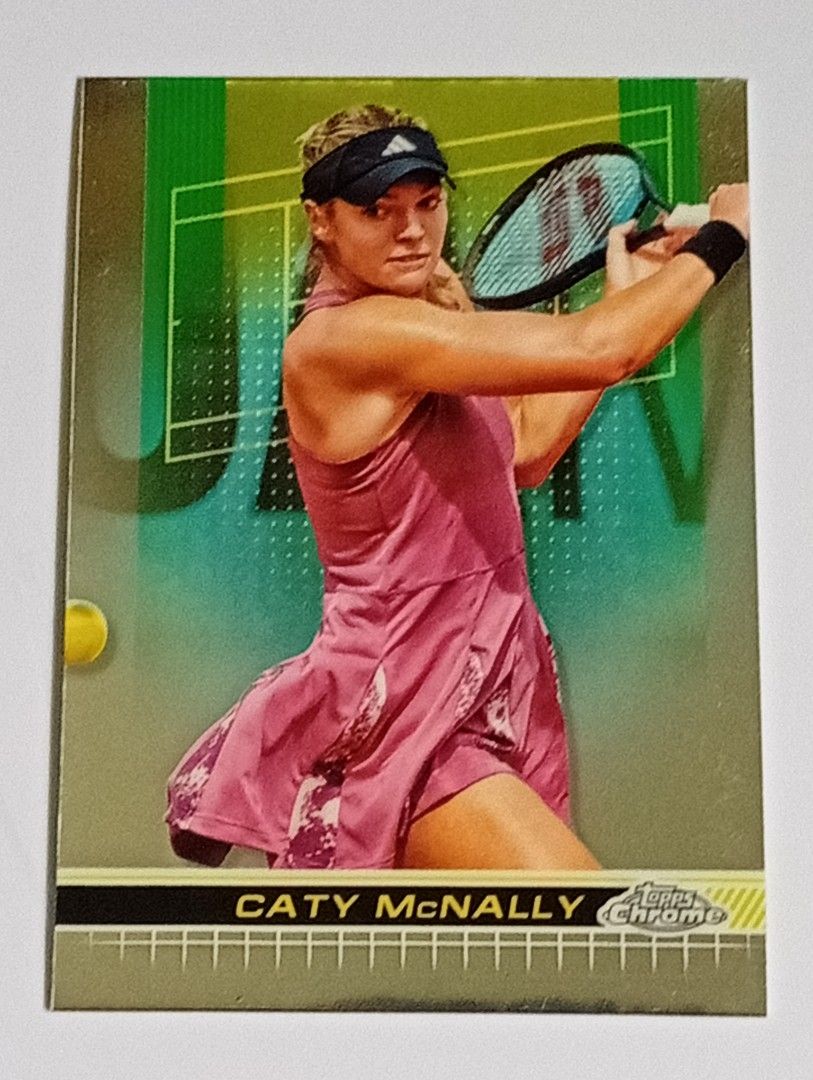 Caty McNally 2024 Topps Chrome Card (Category: Raw Singles) located in Lipa City. Submitted by mark_collections (Listing ID 1449150279, Image 1). Description: Caty McNally 2024 Topps Chrome Card Mode of Payment: Gcash.