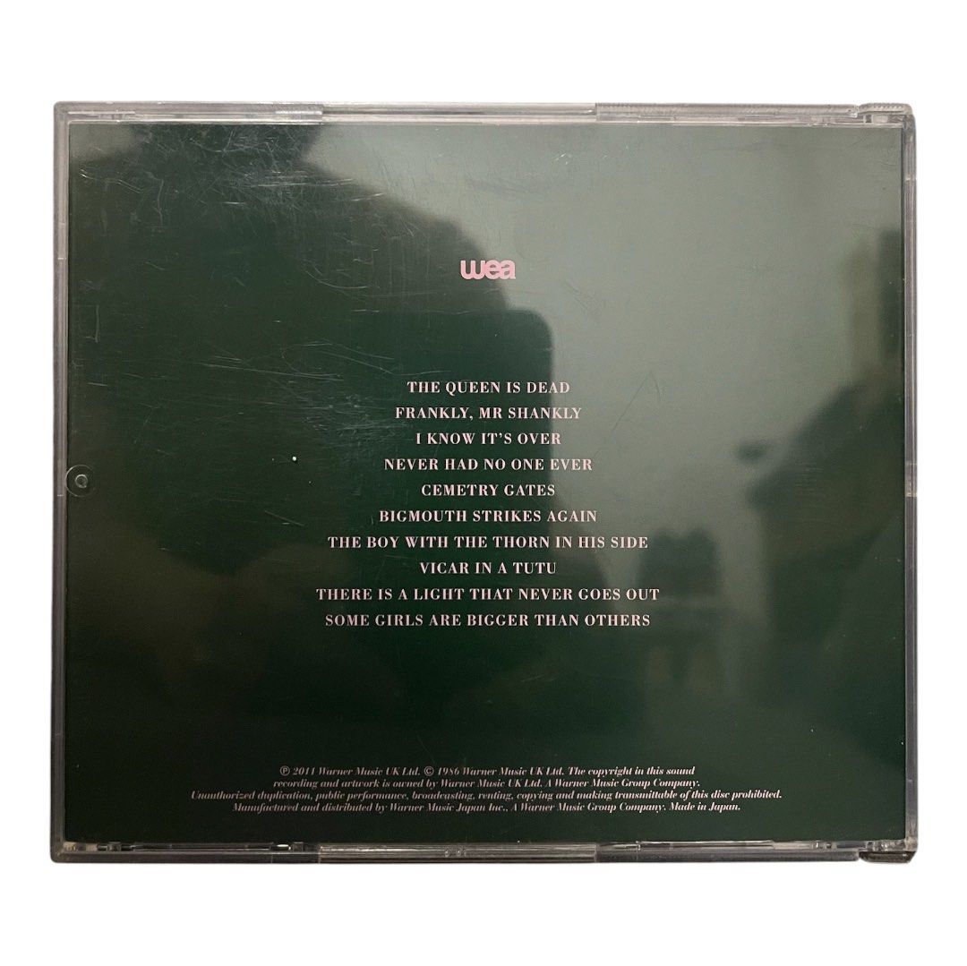 [CD] The Smiths - The Queen is Dead (w/ OBI) (Category: CDs & DVDs) located in Quezon City. Submitted by mallbrandjeans (Listing ID 1449219536, Image 3). Description: Case - Very Light Scratches CD - Makinis Mode of Payment: GCash only Mode of Delivery: Lalamove or J&T only Payment first and delivery fee must be shouldered by the buyer Location: Near LRT2 - Betty Go Belmonte.