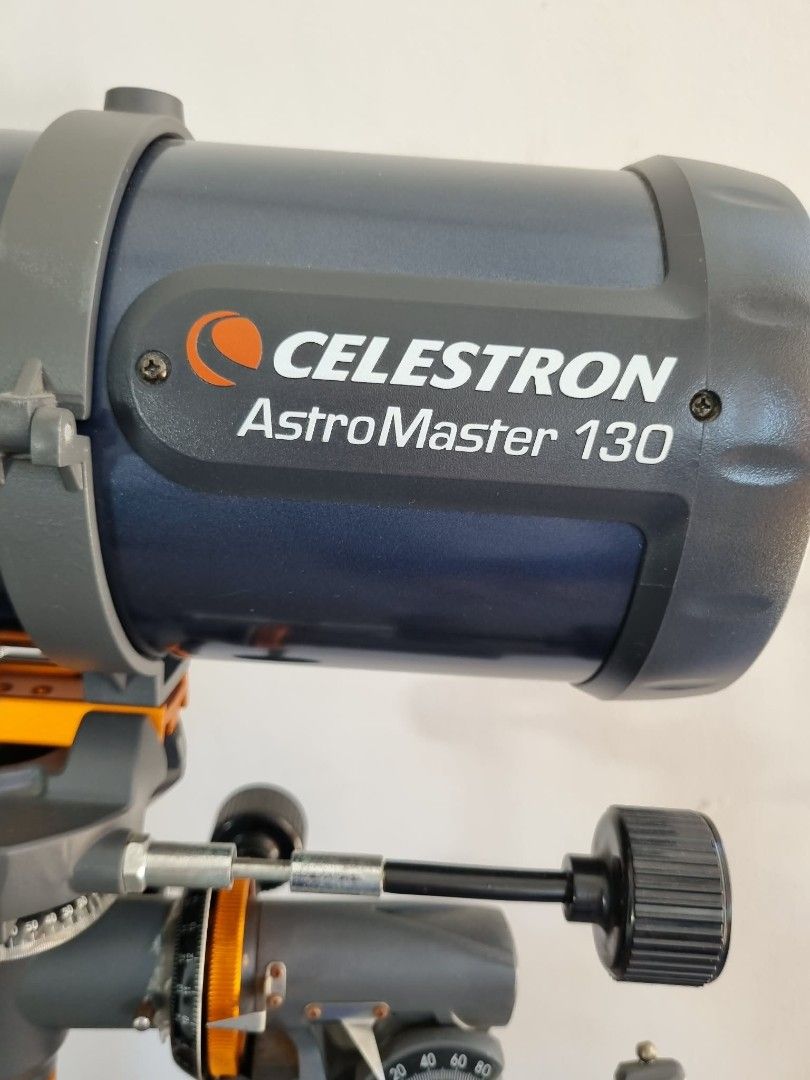 Celestron AstroMaster 130 Telescope (EUC) (Category: Hiking & Camping) located in Santa Rosa. Submitted by thebuzzbee (Listing ID 1449108003, Image 2). Description: Selling a genuine Celestron AstroMaster 130 reflecting telescope. This is in Excellent Used Condition (EUC) and was used a few times and kept. It looks and performs almost brand new! Perfect for beginners and hobbyists who want crisp, bright views of the moon, planets, and deep-space 
