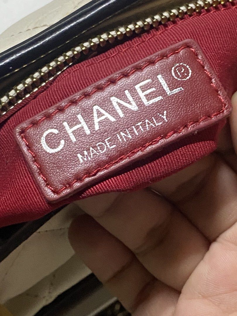 Chanel Gabrielle Hobo Bag (Category: Luxury Bags & Wallets) located in Manila. Submitted by eunoia67 (Listing ID 1449312964, Image 3). Description: - Made in Italy - Serial number visible - CODED WITH CC UNDERZIP.