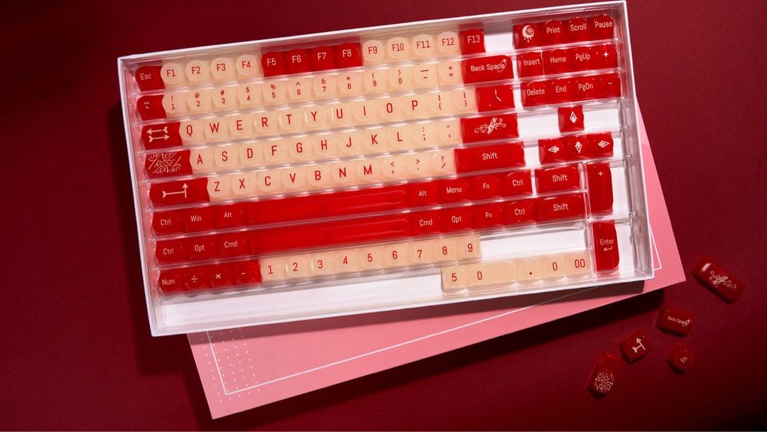 Chilkeys Wild Rose Custom Keycap Set507368981220577282
