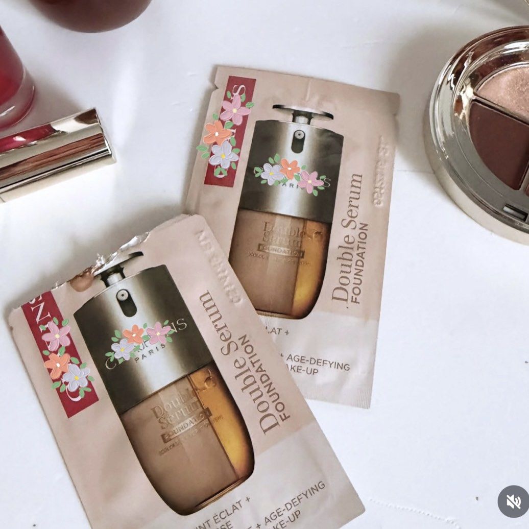 CLARINS Double Serum Makeup Liquid Foundation 0.9ml Sample Sachet (Category: Makeup) located in Kuala Lumpur. Submitted by chame.beauty (Listing ID 1449293556, Image 1). Description: 💰 RM8 PER PIECE; RM15 FOR 2 PCS !💥 ✨ Shade as below; 💐 L2C - 1pc available 💐 L4C - 2pcs available 💐 L4N - 2pcs available 💐 L5N - 2pcs available 💐 L6C - 2pcs available 💐 L6N - 4pcs available 💐 L6W - 2pcs available 💐 M1W - 🚫 SOLD OUT 🚫.
