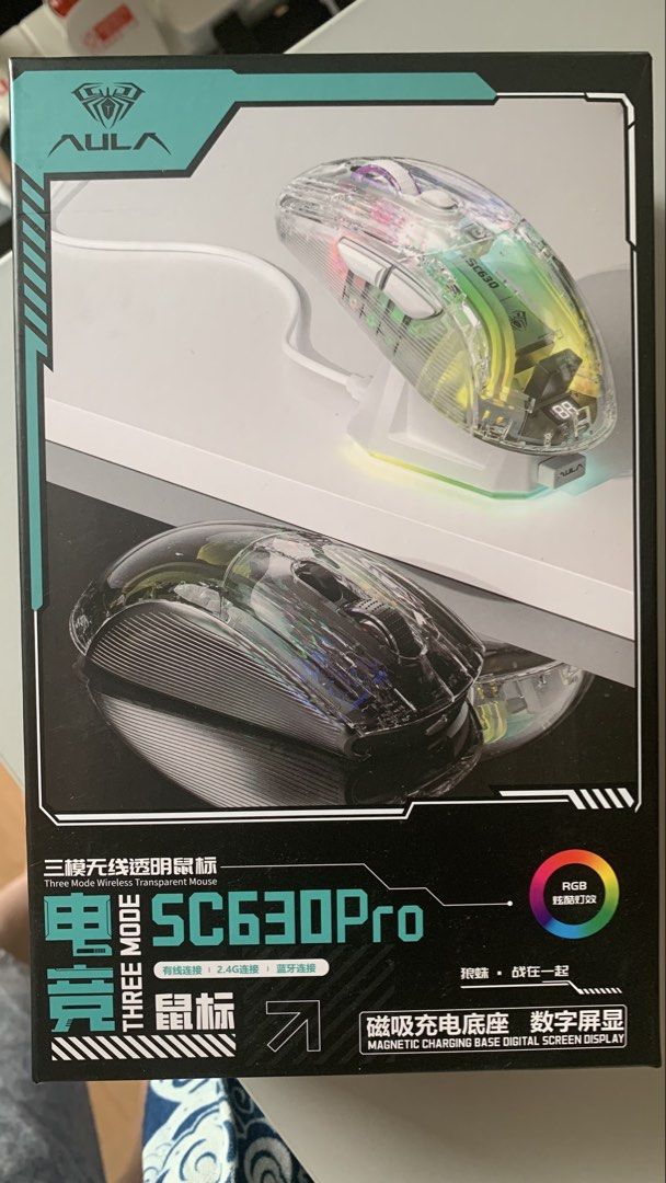 Clear Transparent Optical Mouse