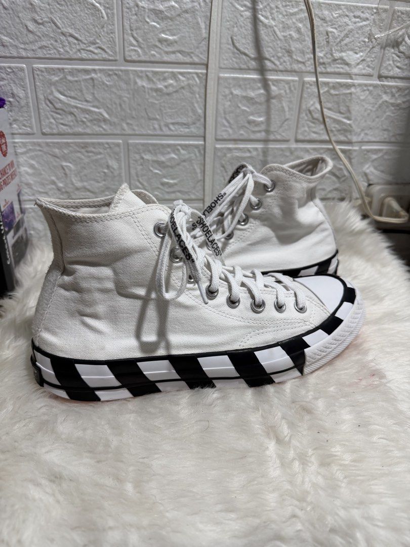 CONVERSE X OFF WHITE (Category: Sneakers) located in Davao. Submitted by blessed6 (Listing ID 1449245344, Image 2). Description: .