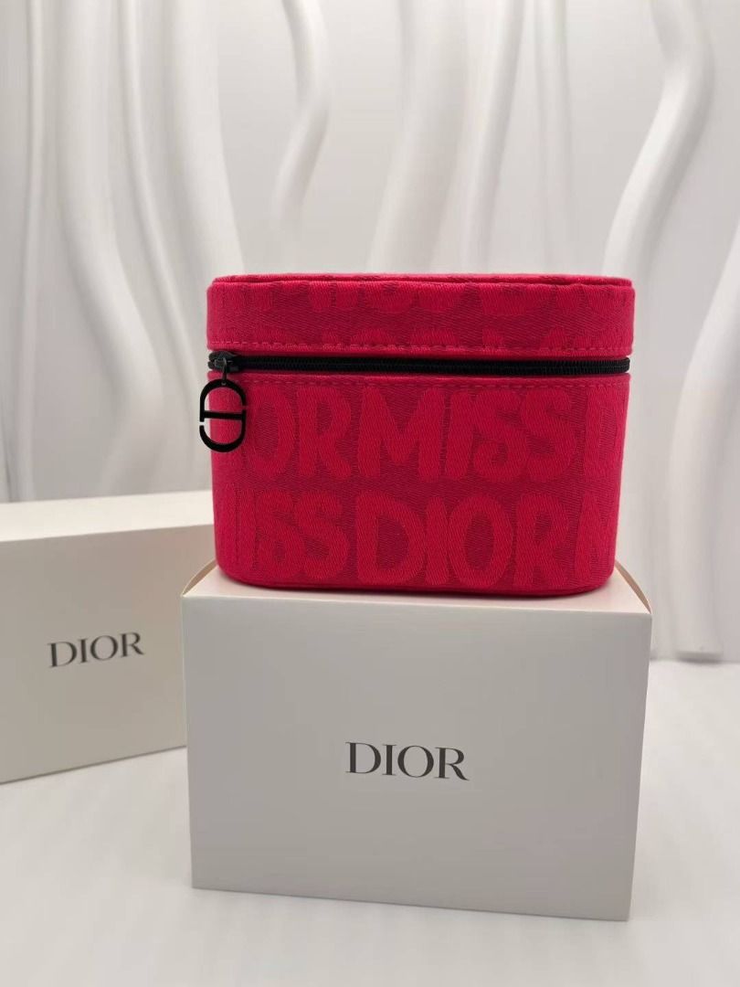 Dior Cosmetic Bag (Category: Luxury Bags & Wallets) located in Caloocan City. Submitted by refreshmycloset444 (Listing ID 1449156458, Image 1). Description: - Authentic Dior makeuppouch GWP - Chic pink color with all-over Dior logo pattern - Secure zipper closure with signature Dior charm - Ideal for travel or keeping your makeup organized - Comes with original Dior box.