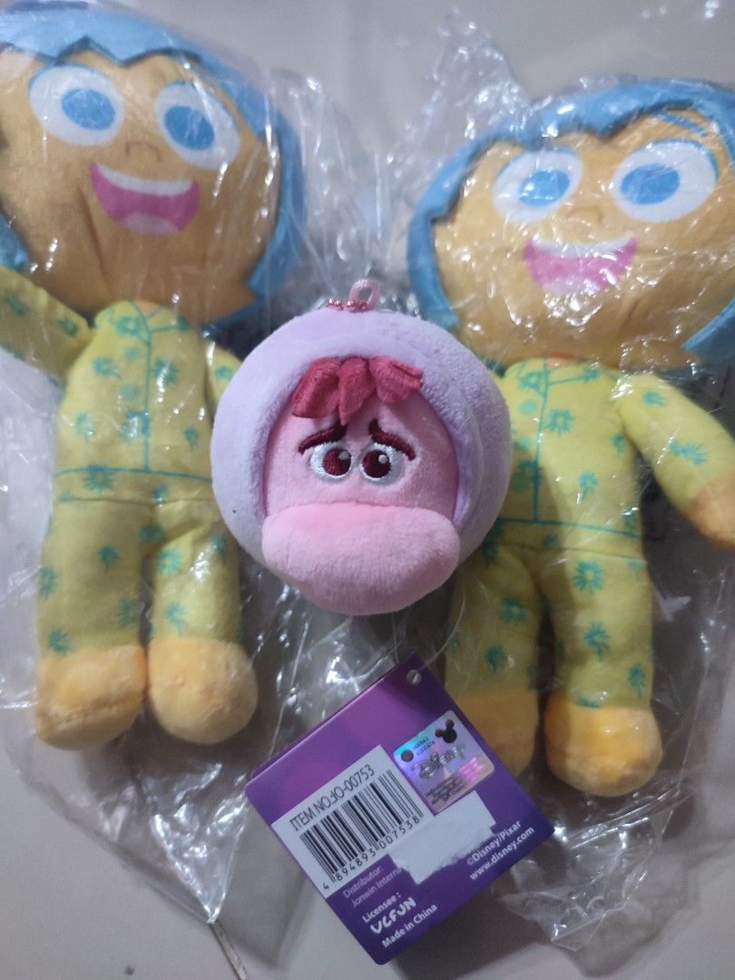 Disney Inside Out Joy Plush Toy (Category: Plushies & Soft Toys) located in Manila. Submitted by epicmountain-f20453 (Listing ID 1449118595, Image 3). Description: - Authentic Disney Inside Out Joy plush toy - 2 pcs available - Brand new, still in original packaging - Approximately 6-7 inches tall - Ideal for Disney fans, collectors, or as a gift.