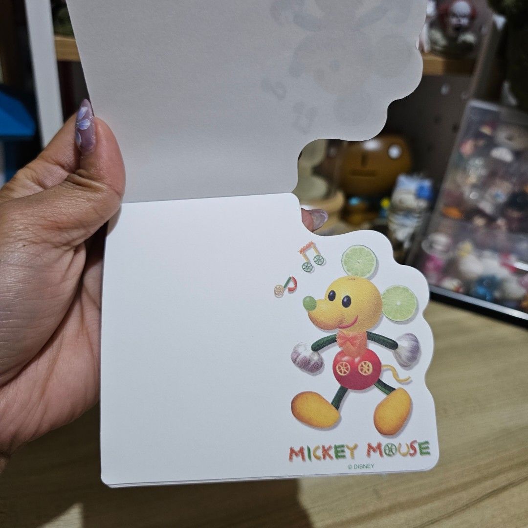 Disney Micky Mouse Note Pad Magnet (Category: Character Goods) located in Manila. Submitted by lovelylovesjapan (Listing ID 1449219521, Image 2). Description: 🌸The item is on-hand and authentic from Japan 🌸Mode of Payment (MOP): GCASH/Bank Transfer 🌸Mode of Delivery (MOD): J&T or Lalamove (Shipping every Saturday and Sunday) Notes: 🩷Breakable items are packed with care and caution. Seller will not be held liable for any damages incurred by th