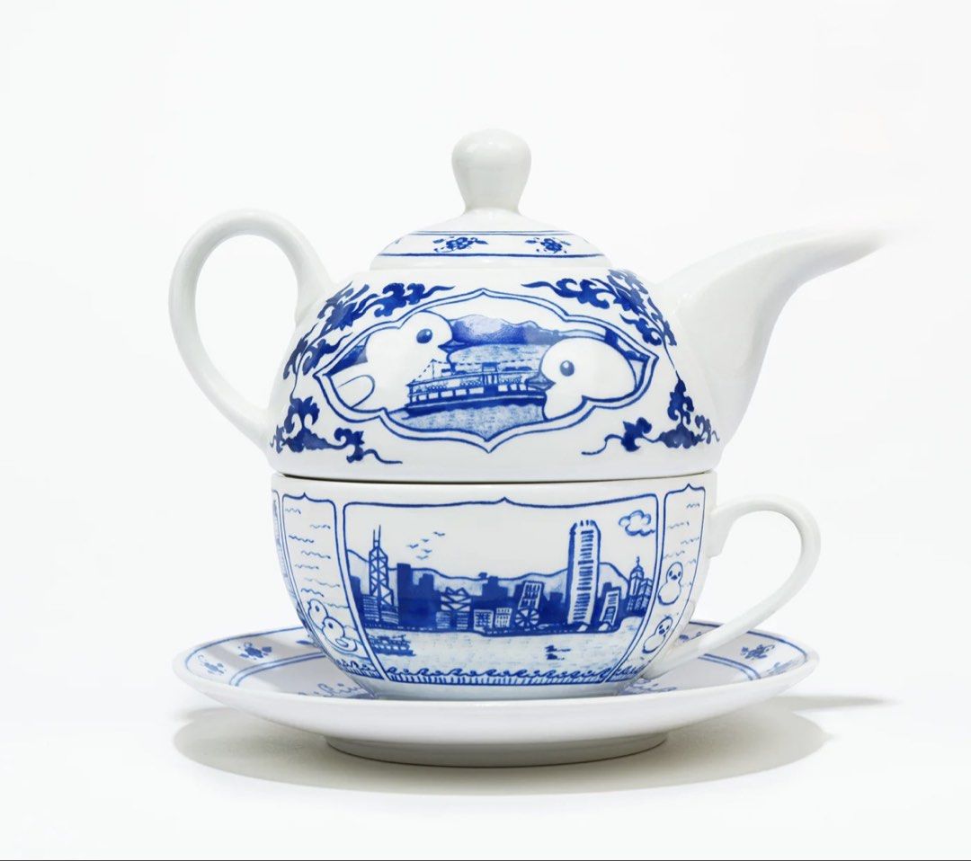 Double Duck Ceramic Teapot Set from ARR507693064856555522