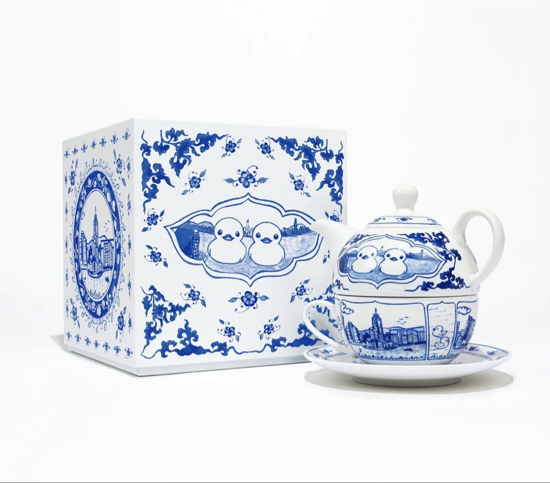 Double Duck Ceramic Teapot Set from ARR507693064856555520