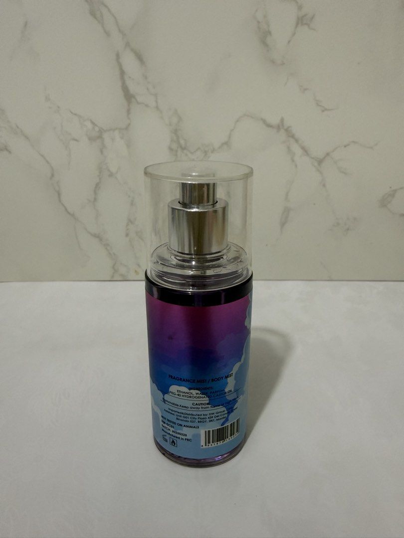Dream Cloud Fragrance Mist Body Spray (Category: Fragrance & Deodorants) located in Manila. Submitted by shop.celestee (Listing ID 1449272344, Image 2). Description: - Dream Cloud Fragrance Mist - Enjoy a pleasant, everyday scent BRAND NEW.