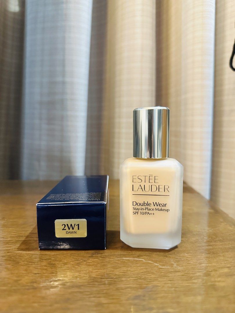 Estee Lauder Double Wear Foundation 2W1 Dawn (Category: Makeup) located in Manila. Submitted by buynowshopnow (Listing ID 1449124956, Image 2). Description: Estee Lauder Double Wear Foundation 2W1 Dawn New Formula 2026 (Med to Full Coverage) Long-wearing, transfer-proof, waterproof SPF 10/PA++ 1 fl. oz./30ml Includes: Original box Condition: Brand New (Tested only) RFS: Not my shade Bought for P3,050 Selling for P2,500 NEGOTIABLE.
