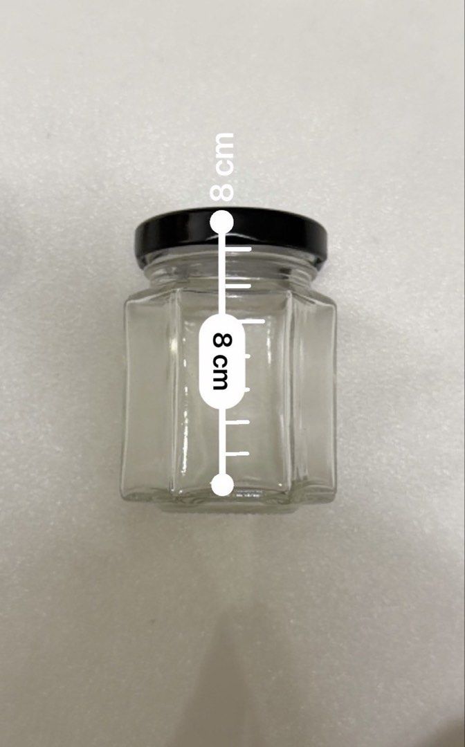 Glass Jars with Black Lids