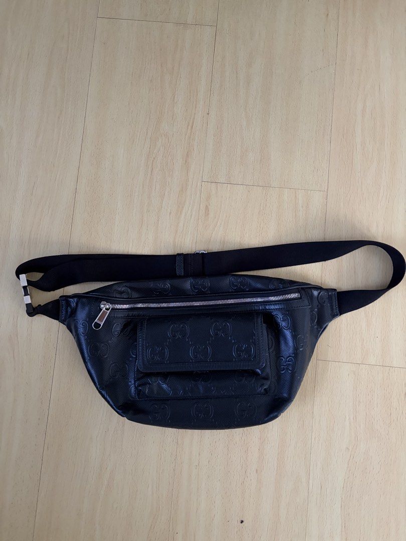 Gucci Black Embossed GG Monogram Belt Bag (Category: Luxury Bags & Wallets) located in Makati City. Submitted by indigo28 (Listing ID 1449204180, Image 1). Description: Gucci Leather Bum Bag 💰 SRP: ₱87,000 🏷️ Selling Price: ₱35,000 (Negotiable for sure buyers) ✨ Genuine Gucci leather bum bag in excellent condition. Mode of Payment: * BDO Bank Transfer * BPI Bank Transfer * GoTyme Bank Meet-up: Makati Area Delivery: Available via courier (shippi