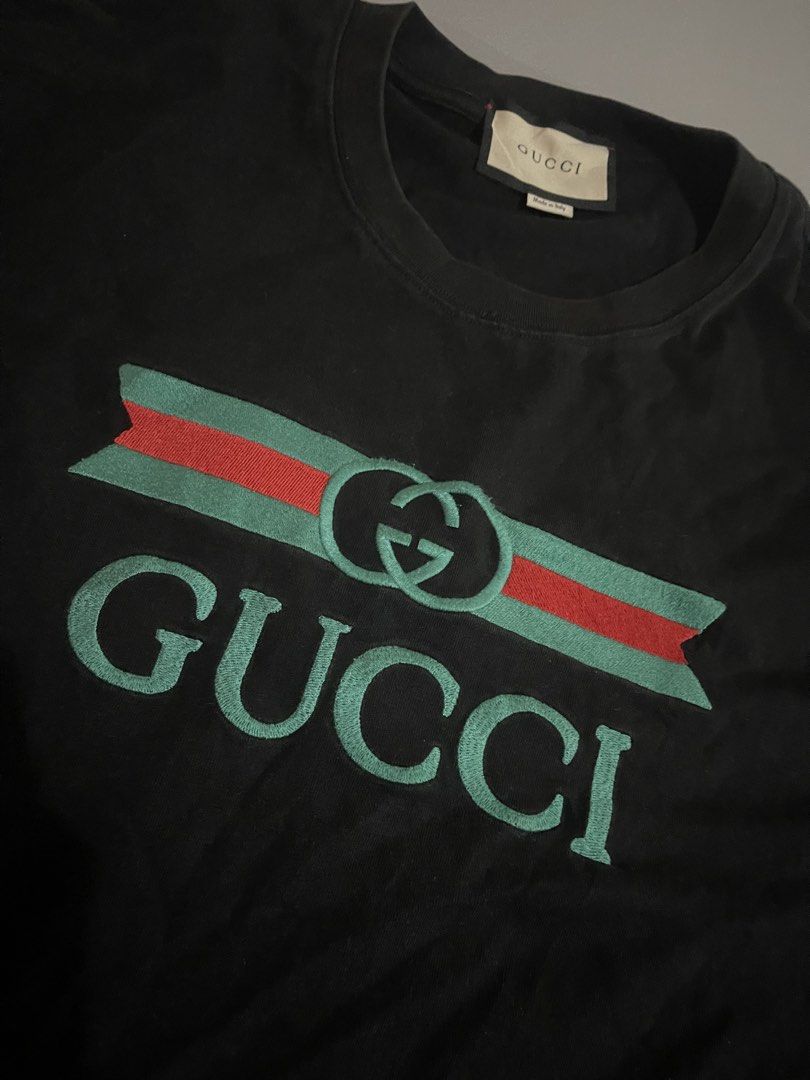 Gucci Embroidered Shirt Og Logo (Category: Luxury Apparel) located in Tuguegarao City. Submitted by elyks11 (Listing ID 1449156246, Image 3). Description: ICONIC LOGO OF GUCCI EMBROIDERY DESIGN GOOD AS NEW.