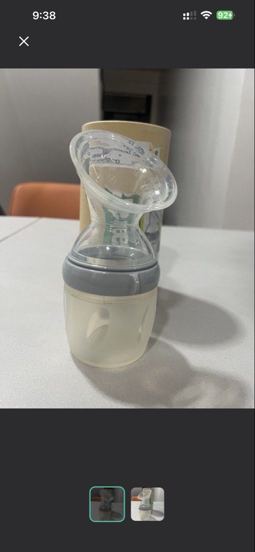 Haakaa 160ml Silicone Breast Pump - Grey (Category: Breastfeeding & Bottle Feeding) located in Quezon City. Submitted by amandasee21 (Listing ID 1449115112, Image 1). Description: - Haakaa 160ml Silicone Breast Pump - Original Grey Design - Easy to use and clean - Hands-free milk collection - Comes with original packaging tube - Essential for your breastfeeding journey.