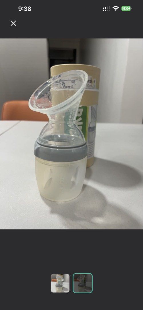 Haakaa 3rd Gen - 160mL Grey Silicone Breast Pump (Category: Breastfeeding & Bottle Feeding) located in Quezon City. Submitted by amandasee21 (Listing ID 1449115045, Image 1). Description: - Haakaa 160mL Silicone Breast Pump - 3rd Generation (used once) - Color: Grey - Comes with original packaging - Easy to use for collecting breast milk - Ideal for use at home or while on-the-go.