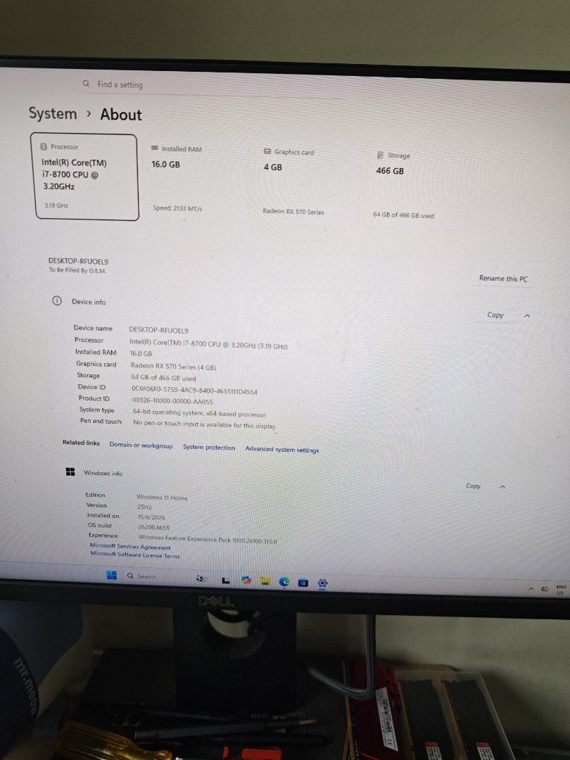 i7 8700 desktop PC computer Intel CPU507469939197224964