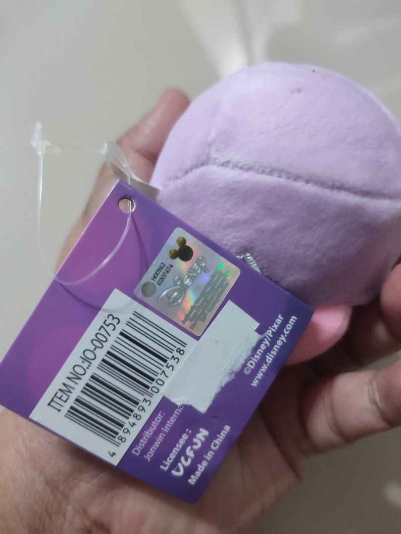Inside Out 2 Sadness Plush Keychain (Category: Plushies & Soft Toys) located in Manila. Submitted by epicmountain-f20453 (Listing ID 1449118433, Image 3). Description: - Adorable Sadness plush keychain from Inside Out 2 - Made with soft and squishy material - Features a durable metal chain for easy attachment - Ideal for fans of the movie - Brand new with original tags still attached.