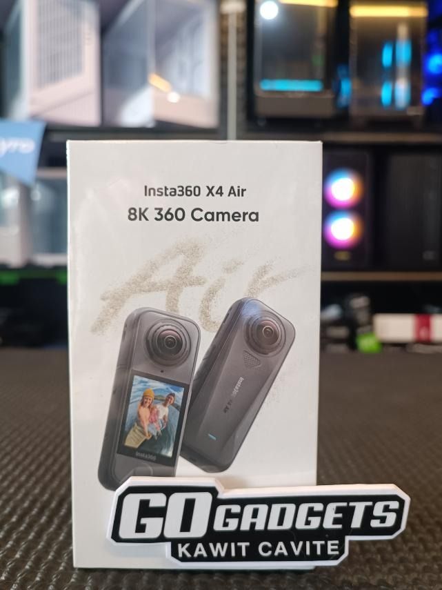 Insta360 X4 Air 8K 360 Camera (Category: Cameras) located in Caloocan City. Submitted by kentsalvador31 (Listing ID 1449141510, Image 1). Description: Ang pinakamagaang paraan para magka-8K video quality! 💨 Pack light and shoot in massive 8K Ultra HD with the Insta360 X4 Air! Walang hassle bitbitin sa rides o travel adventures, pero pangmalakasan ang output! 🎬✨ 💬 Message us now for full specs & recommendations! 📷 Perfect for: ✔ Motorcycle rid