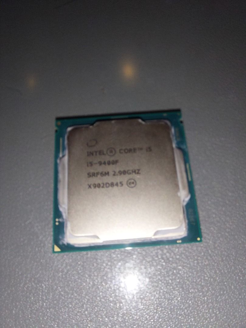 Intel Core i5-9400F CPU （分類：電腦周邊產品）位於 Hong Kong。 由 zacharyvladimir4803 提交（商品編號 1449174980，圖片 1）。簡介： Intel i5-9400F CPU 賣。2.90GHz。冇內顯版本。正常使用幾年，私保一個月（歡迎軟件測試結果），無跌無壞無超頻 。