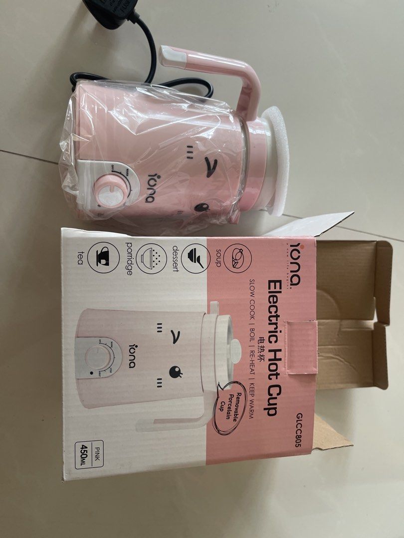 Iona Electric Hot Cup 450ml Pink