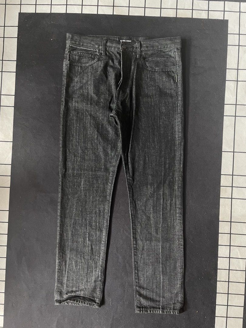 IZZUE IZ-X04-ARMY Waxed Jeans (Category: Jeans) located in Naga. Submitted by curatedslips (Listing ID 1449165776, Image 1). Description: - IZ-X04 ARMY Jeans - Dark Wash - Size 32 - Button Fly Closure - Cow Leather Patch on Back Pocket - Made in Japan - Perfect for Everyday Wear 32-34 Waist 40 Lenght 7.5 Hem .