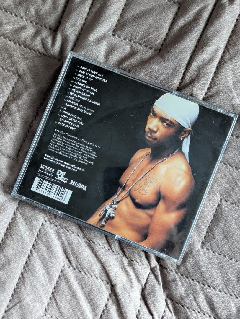 Ja Rule Pain Is Love CD (Category: CDs & DVDs) located in Manila. Submitted by dorkystuff (Listing ID 1449112694, Image 2). Description: VG+ Condition US Pressing | Clean/Edited Version Ja Rule - Pain Is Love feat the hits Im Real, Livin It Up, Always On Time J&T Shipping Genre: Rap & Hip-hop.