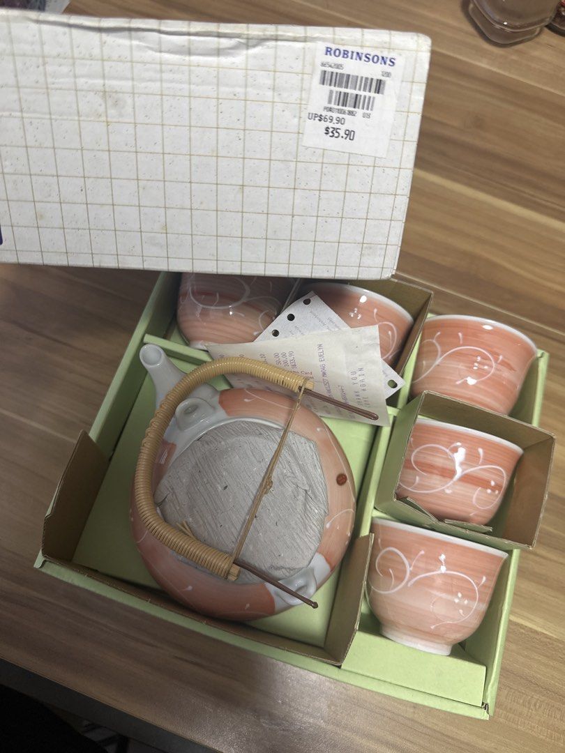 Japanese Teapot Set with 5 Cups