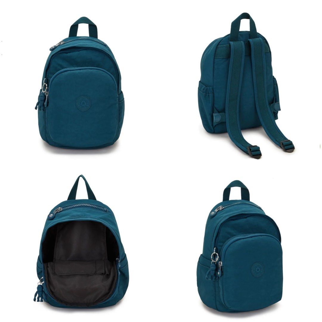 Kipling Delia Mini Backpack | NEW (Category: Backpacks) located in Cavite. Submitted by meijical (Listing ID 1449110224, Image 2). Description: BRAND NEW with tags Color: Cosmic Emerald (Deep Teal Blue) Comes with signature Kipling charm This backpack has multiple zipper and pocket compartments. Lightweight and durable material. Perfect for commute and daily use :) Third photo for size ref. RFS: Too many bags 📍Pilar, Las Piñas - Alabang area.
