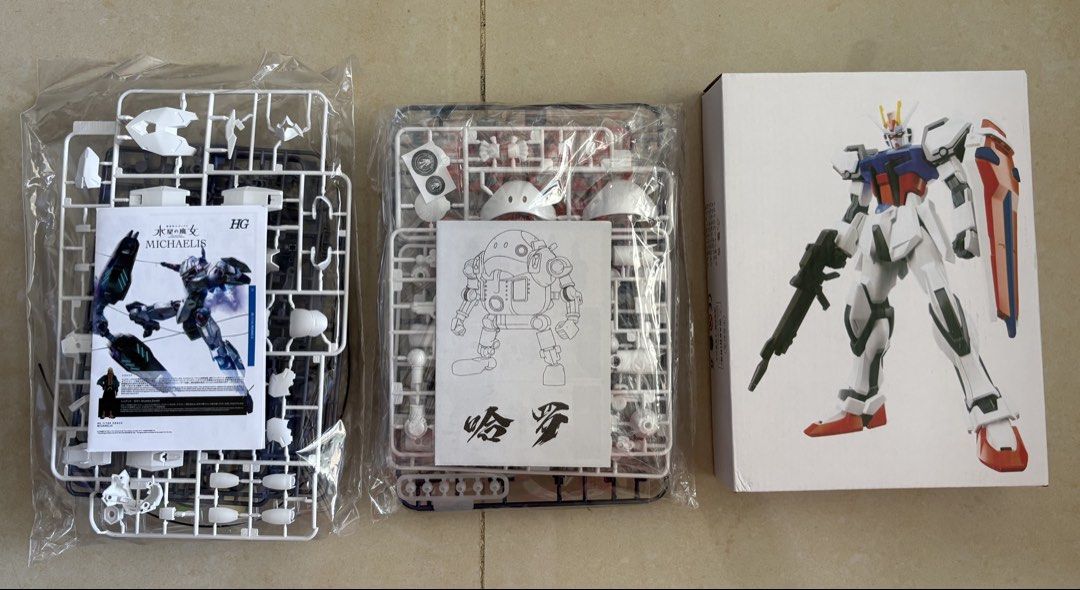 KO Gundam Model Kits Set of 3 (Category: Toys & Games) located in Bayan Lepas. Submitted by simbaanna (Listing ID 1449137139, Image 1). Description: Rm 80 for 3 sell in set only and pos please add Rm 10 and 2 have no box but unopened.