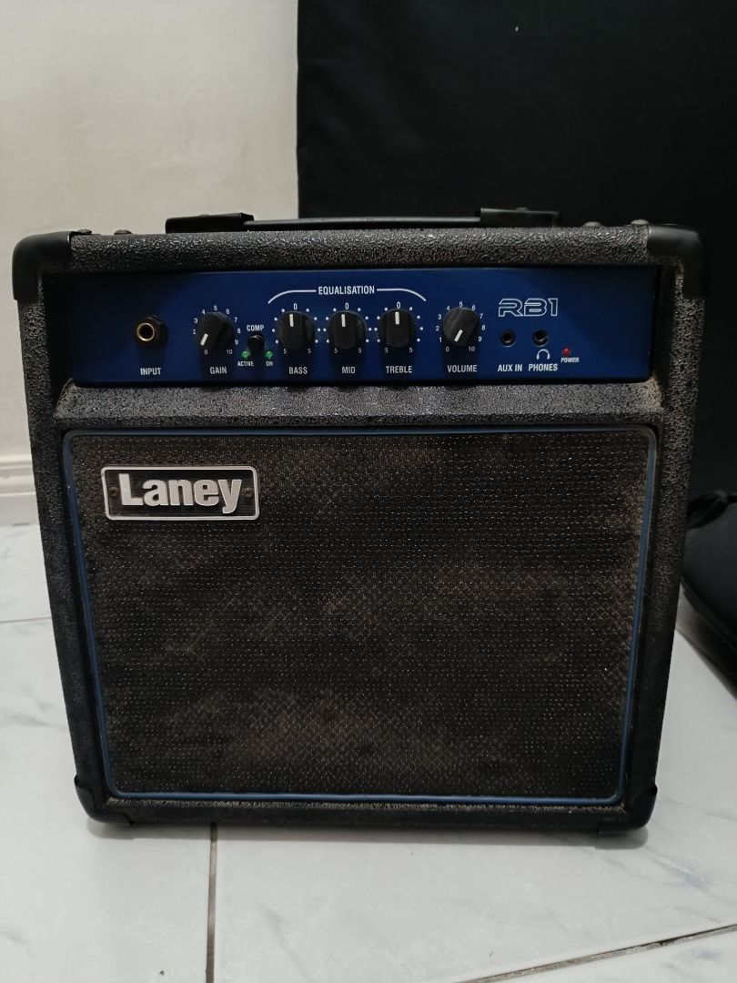 Laney RB1 Bass Amplifier (15 Watts) (Category: Soundbars, Speakers & Amplifiers) located in Bulacan. Submitted by ernesto_12 (Listing ID 1449284504, Image 1). Description: Laney RB1 Bass Amplifier with Surelock BC302 Instrument Cable included. Medyo marumi lang since di na nagagamit, Ginamit lang occasional practice. Low Price na to mga sir, nasa 10k original price po nito. RFS: Di na nagagamit.