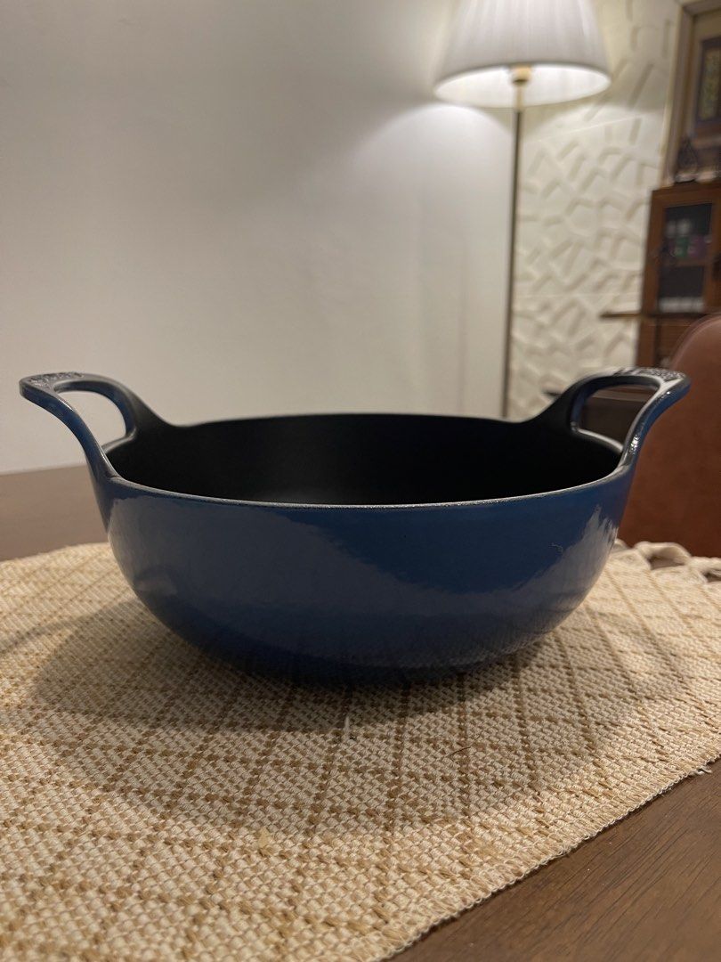 Le Creuset Balti Dish 20cm – Marseille Blue (Category: Cookware & Accessories) located in Kemaman. Submitted by mdm.hani (Listing ID 1449297582, Image 1). Description: The cute 20cm size is perfect for individual servings, curries, small dishes and beautiful table presentation. • Excellent condition and well maintained • No cracks, chips or major defects • Premium enamelled cast iron with superior heat retention and even cooking • Suitable for al