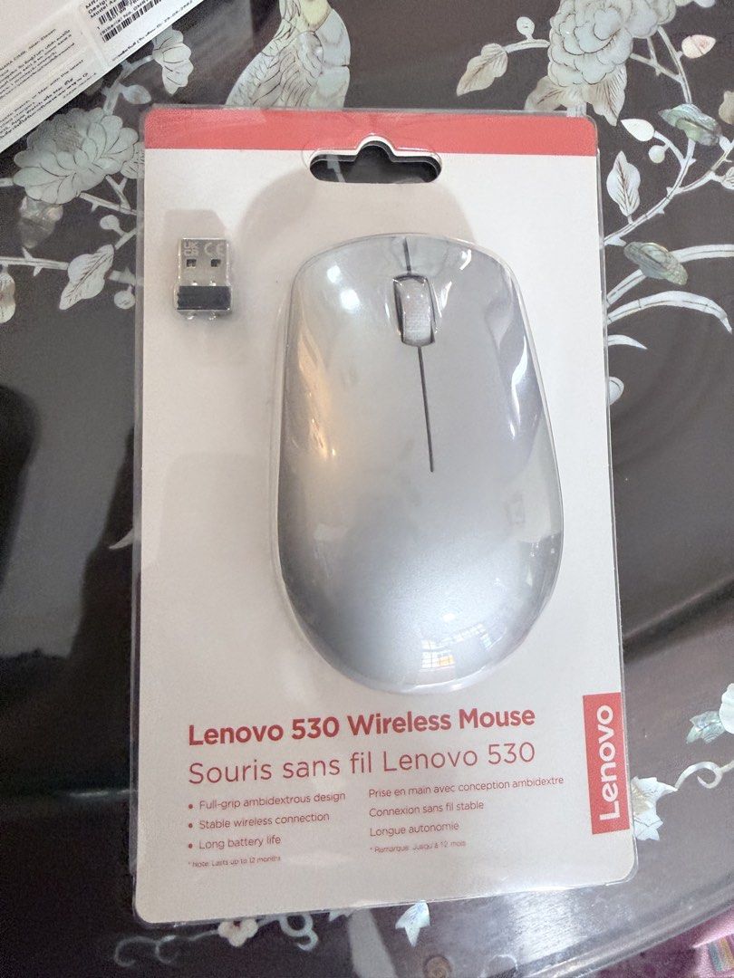 Lenovo 530 Wireless Mouse Platinum Grey