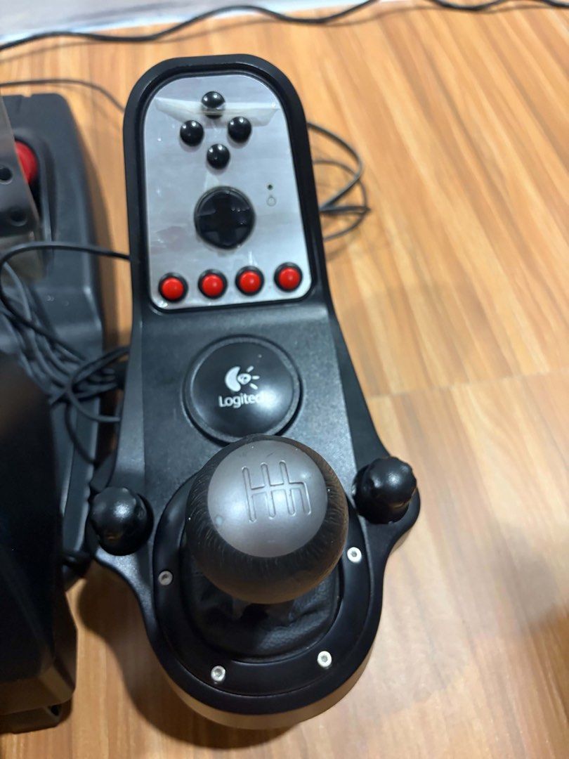 Logitech G27 Racing Wheel and Pedals Shifter (Category: Controllers) located in Manila. Submitted by joshsison102148 (Listing ID 1449181979, Image 3). Description: NO ISSUE may wrap pa yung shifter Complete original cables NEGO Meetup or lalamove Rfs: gpu funds.