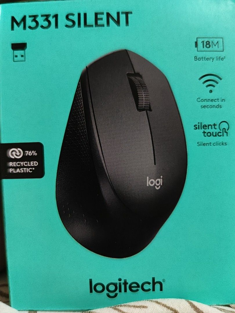 Logitech M331 Silent Plus Wireless Mouse (Category: Mouse & Mousepads) located in Paranaque City. Submitted by roxanne.vds (Listing ID 1449314272, Image 2). Description: - Logitech M331 Silent Plus Original - Wireless with FREE BATTERY - Enjoy up to 18 months of battery life - Made with 76% recycled plastic - Compact and ergonomic design for comfortable use - Perfect for quiet work or study environments rfs: WRONG COLOR received, bought it online